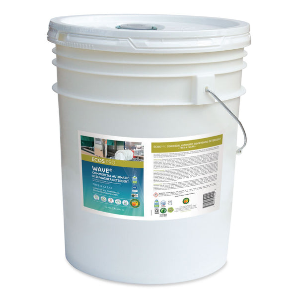 ECOS® PRO Wave Commercial Automatic Dishwasher Detergent, Free and Clear, 5 gal Pail (EOPPL944005) Each