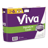 Viva® Signature Cloth Choose-A-Sheet Kitchen Roll Paper Towels,1-Ply, 5.1 x 11,White, 86 Sheets/Double Roll, 3 Rolls/PK, 8 Packs/CT (KCM56530) Case of 8