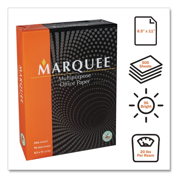 Marquee™ Office Paper, 96 Bright, 20 lb Bond, 8.5 x 11, White, 500 Sheets/Ream, 10 Reams/Carton, 40 Cartons/Pallet, 21 PLT/Truckload (LPPMARQE811WT1) 1 TL