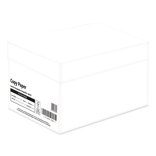 WHITEBOX Office Paper, 92 Bright, 20 lb Bond, 8.5 x 11, White, 500 Sheets/Ream,10 Reams/Carton, 40 Cartons/Pallet, 21 PLT/Truckload (LPPXG811W9T2) 1 TL