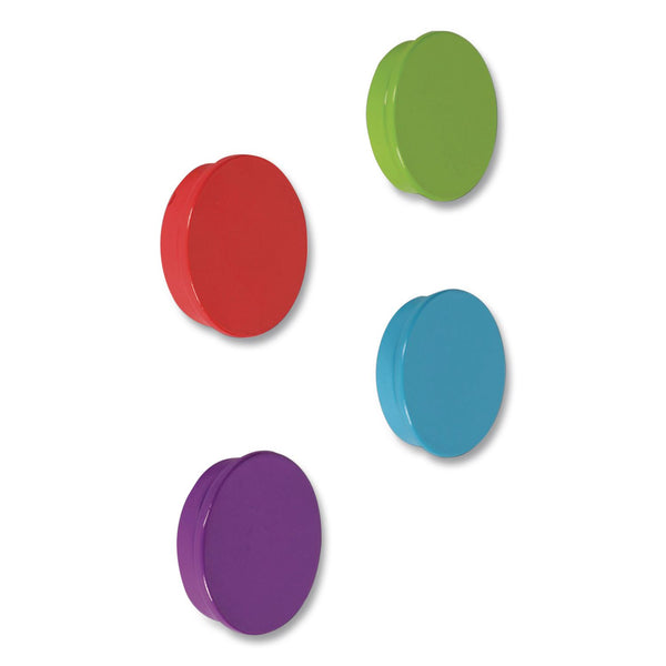 Learning Resources® Super Strong Magnets, Small, 1.5" Diameter, Assorted Colors, 4 Pieces (LRNLER2689) Each