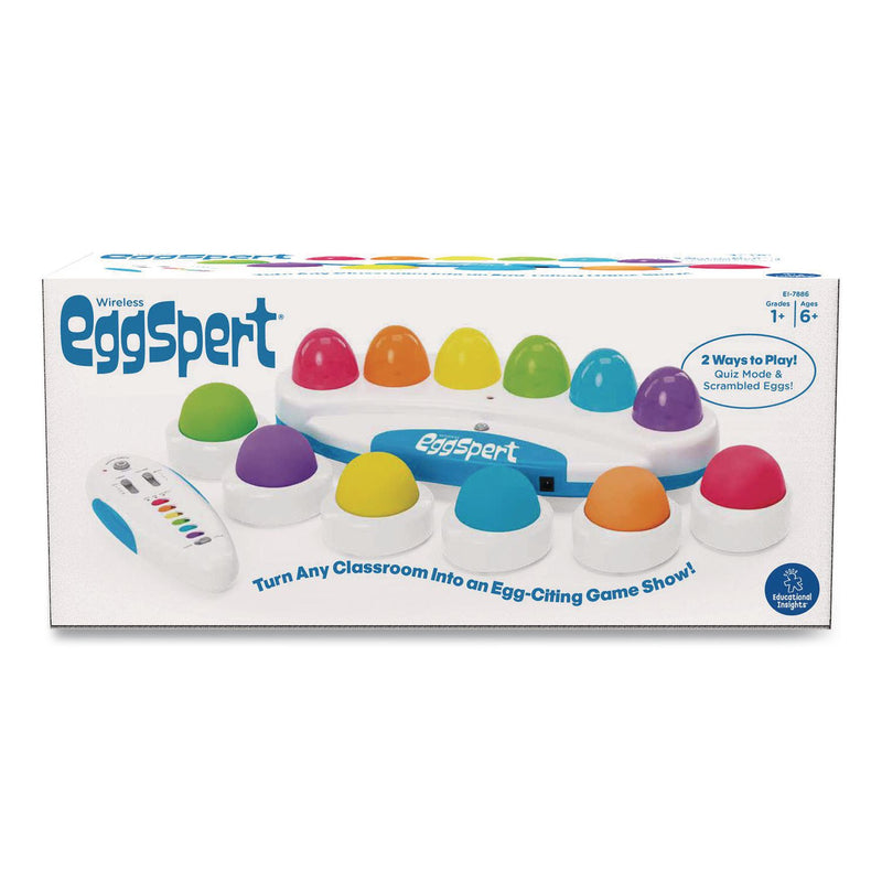 Educational Insights® Wireless Eggspert with Six Student Buttons and One Teacher Remote, Ages 6 and Up, 8 Pieces (EII7886) Each