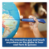 Educational Insights® Geosafari Jr. Talking Globe, 12" dia, Semi-Meridian Mount, Blue Base (EII8888) Each