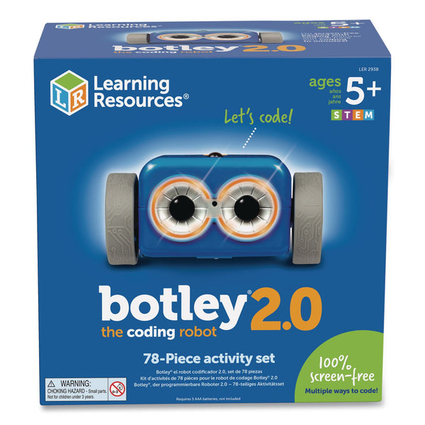 Learning Resources® Botley 2.0 the Coding Robot Activity Set, Grades K to 5, 78 Pieces (LRNLER2938) Each