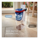 O-Cedar® H2Pro Flat Mop System, 9.25" x 4.38" White/Blue Microfiber Head, Up to 56" Black/Red Handle (FHD175765) Each