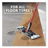 O-Cedar® H2prO Flat Mop Head Replacement, 9.25 x 4.38, Blue/White, 2/Pack (FHD175782PK) Pack of 2
