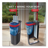 O-Cedar® H2prO Flat Mop Head Replacement, 9.25 x 4.38, Blue/White, 2/Pack (FHD175782PK) Pack of 2