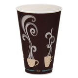 Dart Thermoguard Insulated Paper Hot Cups, 16 oz, Steam Print, 600/Carton (DCCDWTG16ST) Case of 600
