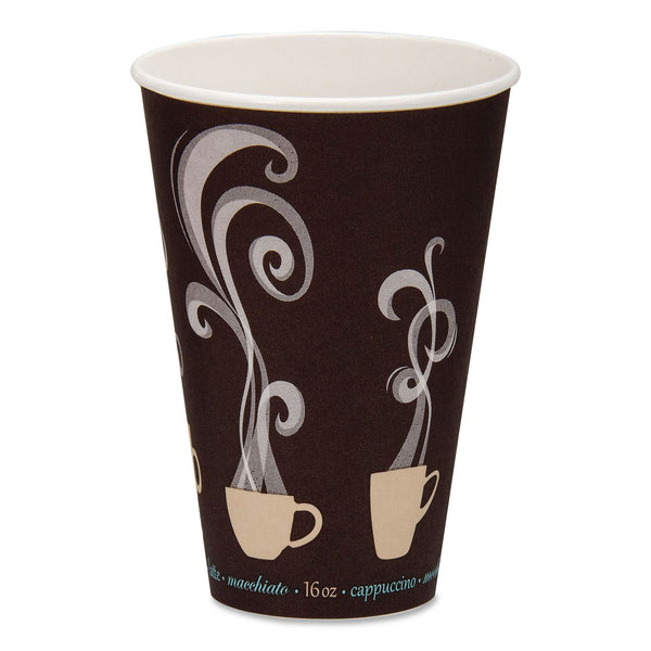 Dart Thermoguard Insulated Paper Hot Cups, 16 oz, Steam Print, 600/Carton (DCCDWTG16ST) Case of 600