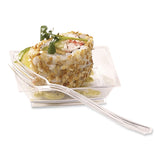 WNA Petites Mini Utensils, Medium Duty, Petite Tasting Fork, Plastic, Clear, 500/Carton (WNAAPTFKCL) Case of 500