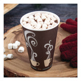 Dart Thermoguard Insulated Paper Hot Cups, 16 oz, Steam Print, 600/Carton (DCCDWTG16ST) Case of 600