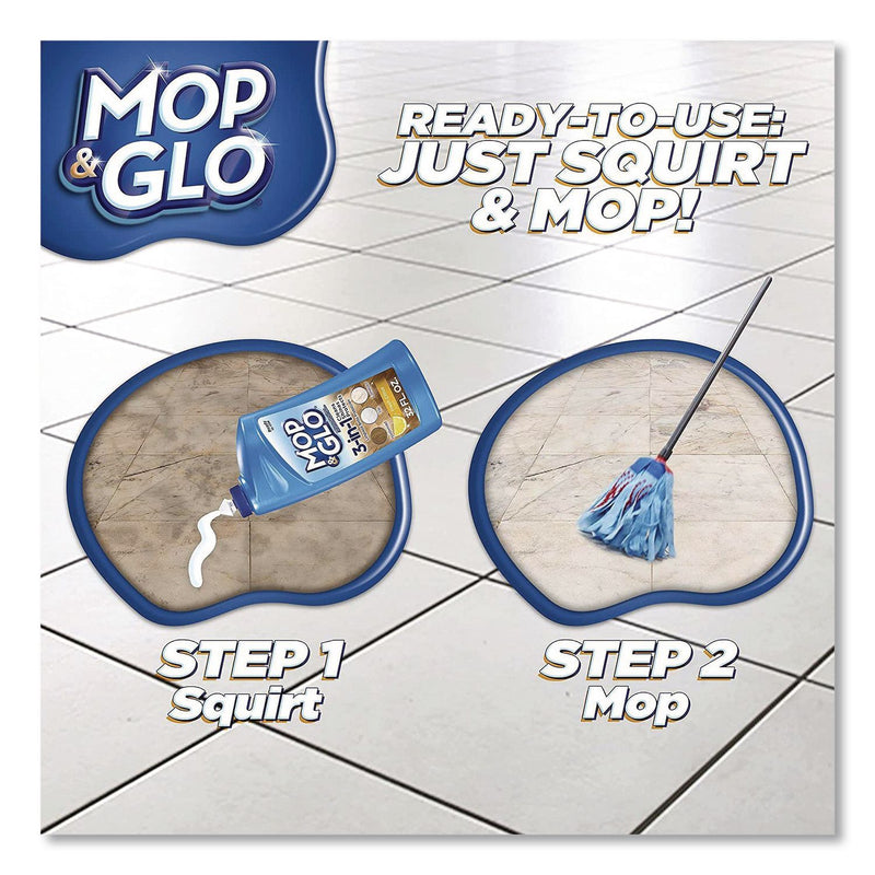 MOP & GLO® Ready to Use Multi-Surface Floor Cleaner, Fresh Citrus Scent, 32 oz Bottle, 4/Carton (RAC98563CT) Case of 4