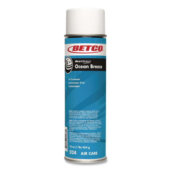 Betco® BestScent Ocean Breeze Deodorizer, Ocean Breeze Scent, 16 oz Can, 12/Carton (BET0242300) Case of 12