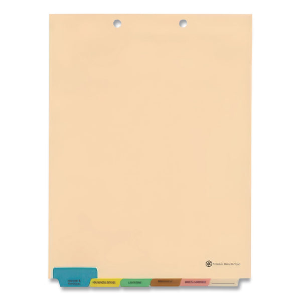 Medical Arts Press® 6-Tab Medical Chart Indexes, Bottom Tab, Assorted Medical, Manila, 65/Box (MAQ33157) Box of 65