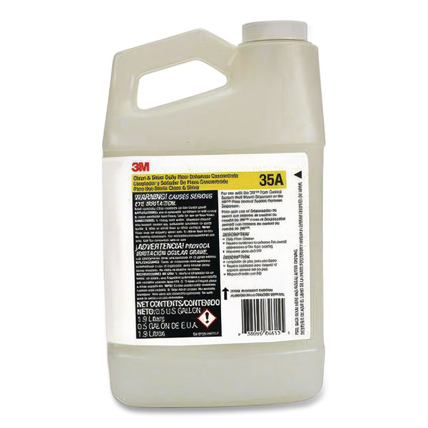 3M™ Clean and Shine Daily Floor Enhancer, Concentrate, Fragrance Free, 32 oz Bottle, 4/Carton (MMM35A) Case of 4