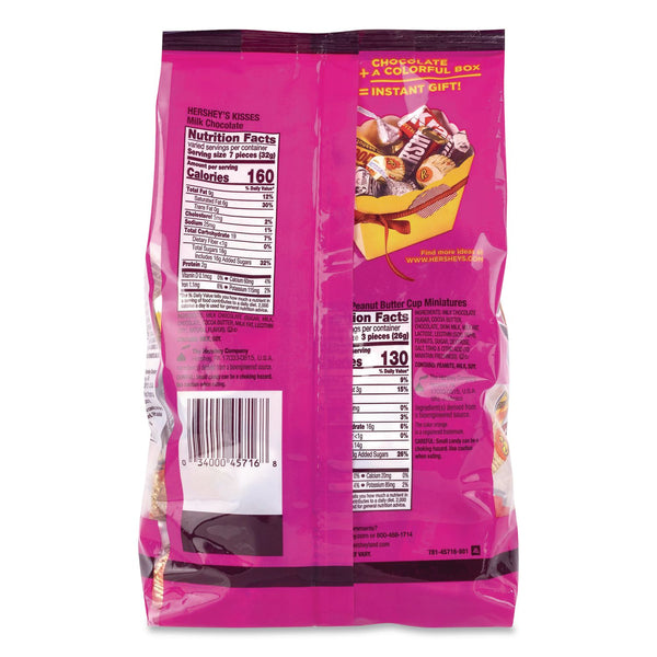 Hershey®'s Milk Chocolate Candy Mini Assortment, 32.9 oz Bag, 122 Individually Wrapped Chocolates (GRR22002588) Each