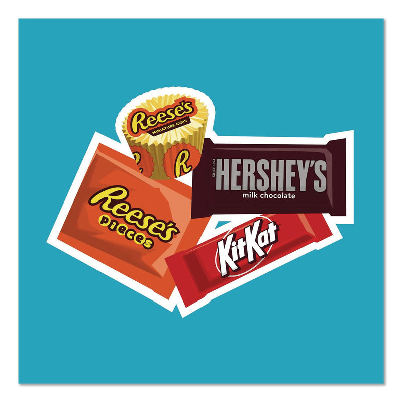 Hershey®'s Milk Chocolate Candy Mini Assortment, 60.1 oz Bag, 2/Carton (GRR60004184) Case of 2