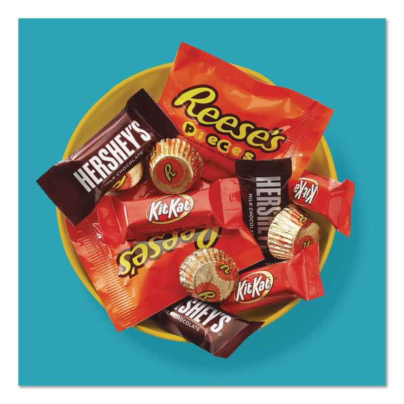 Hershey®'s Milk Chocolate Candy Mini Assortment, 60.1 oz Bag, 2/Carton (GRR60004184) Case of 2