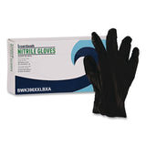 Boardwalk® 396 Series Disposable General-Purpose Nitrile Gloves, Powder-Free, XX-Large, 4.4 mil Thick, 9.5" Long, Black, 100/Box (BWK396XXLBXA) Box of 100