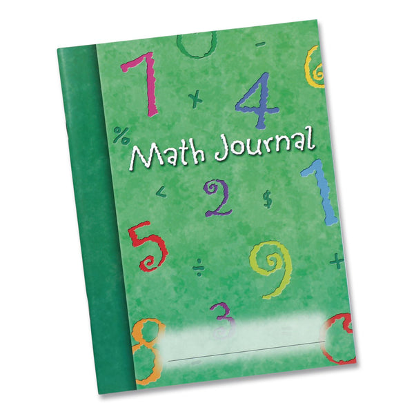 Learning Resources® Math Journal, Graph Ruled/College Ruled, Green Cover, (64) 9 x 7 Sheets, 10 Journals (LRNLER3468) Each