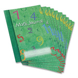 Learning Resources® Math Journal, Graph Ruled/College Ruled, Green Cover, (64) 9 x 7 Sheets, 10 Journals (LRNLER3468) Each