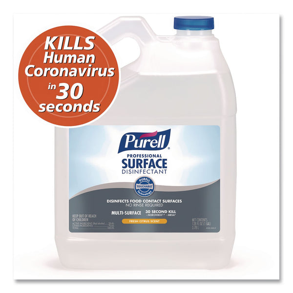 PURELL® Professional Surface Disinfectant, Fresh Citrus, 1 gal Bottle, 4/Carton (GOJ434204CT) Case of 4