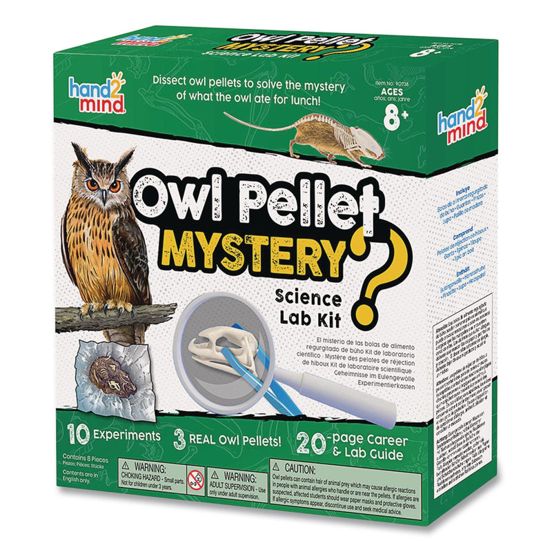 hand2mind® Owl Pellet Mystery Science Lab Kit, Grades 3 to 8 (HDM90738) Each