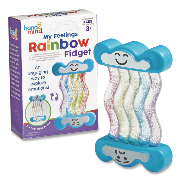 hand2mind® My Feelings Rainbow Fidget Tube, Ages 3 and Up, Blue (HDM94489) Each