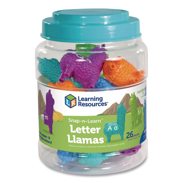Learning Resources® Snap-n-Learn Letter Llamas, Pre-K, 26 Pieces (LRNLER6713) Each