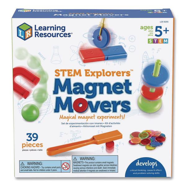 Learning Resources® STEM Explorers Magnet Movers, Grades K to 2, 39 Pieces (LRNLER9295) Each