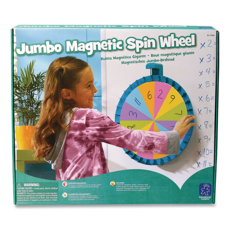 Educational Insights® Jumbo Magnetic Spin Wheel, 16" Diameter, Ages 3 and Up (EII1769) Each