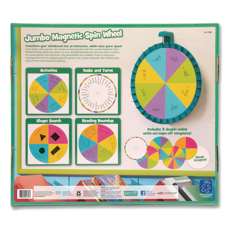 Educational Insights® Jumbo Magnetic Spin Wheel, 16" Diameter, Ages 3 and Up (EII1769) Each