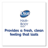 Dial® Professional Hair + Body Wash Refill for Versa Dispenser, Neutral Scent, 15 oz, 6/Carton (DIA16304CT) Case of 6