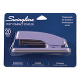 Swingline® Cub Compact Metal Staplers, 20 Sheet Capacity, Periwinkle (SWI1071) Each