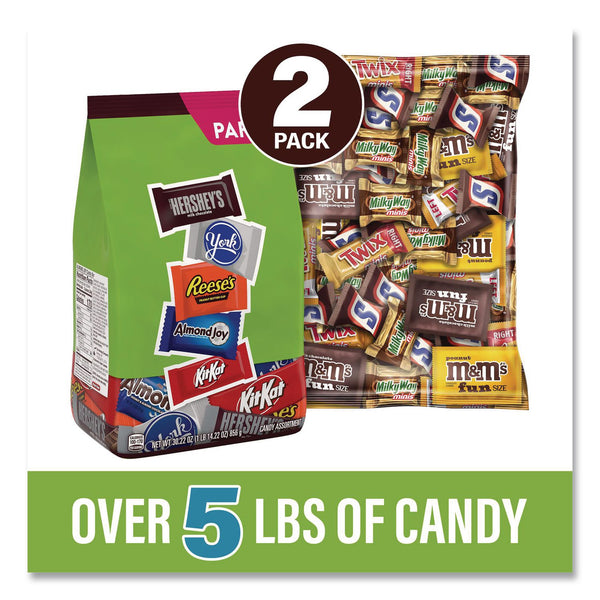 Hershey®'s Assortment Milk Chocolate/Mar's Chocolate Favorites, 30.22 oz Bag and 62.6 oz Bag/Carton (GRR60004054) Case of 2