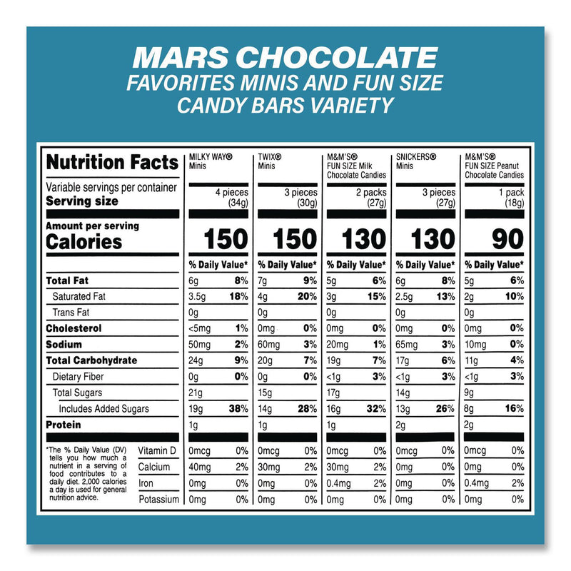 Hershey®'s Assortment Milk Chocolate/Mar's Chocolate Favorites, 30.22 oz Bag and 62.6 oz Bag/Carton (GRR60004054) Case of 2