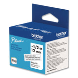 Brother P-Touch® Genuine P-Touch BTAG Label Tapes, 0.47" x 13.1 ft, Black on Clear (BRTBTAG131) Each