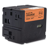 Brother P-Touch® Genuine P-Touch BTAG Label Tapes, 0.47" x 13.1 ft, Black on Orange (BRTBTAGT31) Each