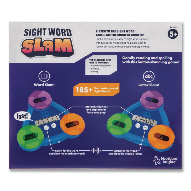 Educational Insights® Sight Word Slam, Two Game Modes, 185 Sight Words, Grades K to 2 (EII8434) Each