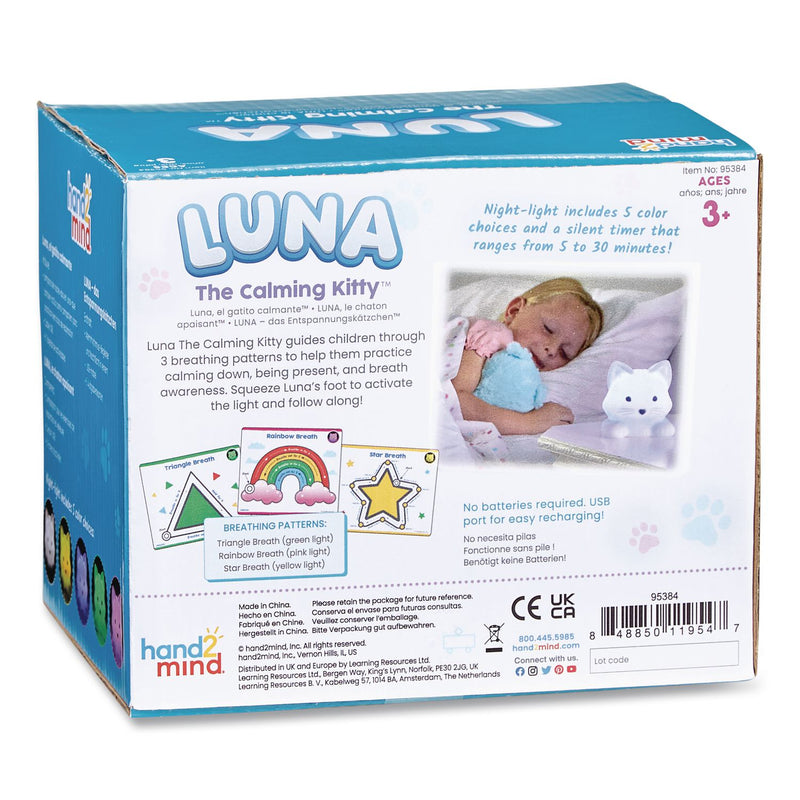 hand2mind® Luna the Calming Kitty, Ages 3 and Up, White (HDM95384) Each