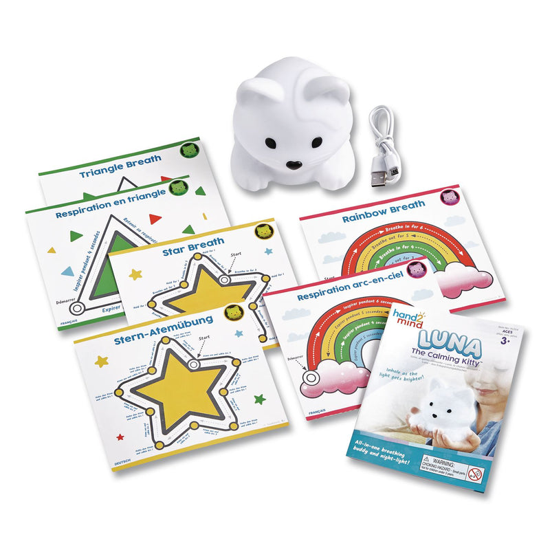 hand2mind® Luna the Calming Kitty, Ages 3 and Up, White (HDM95384) Each