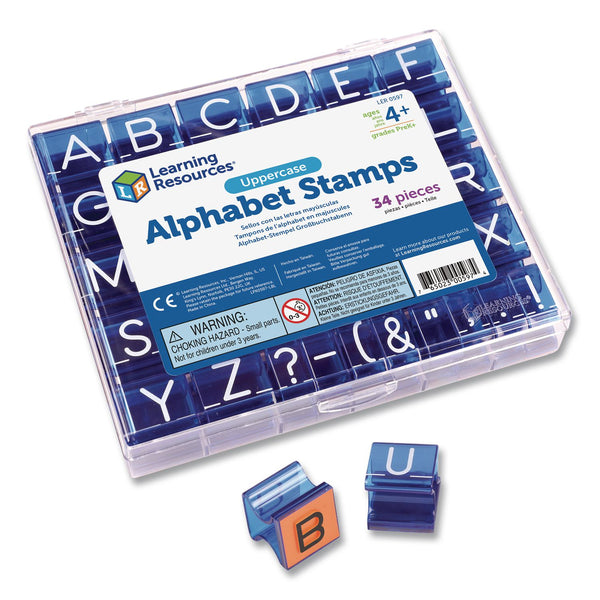 Learning Resources® Uppercase Alphabet Stamps, 1", 34 Stamps (LRNLER0597) Each