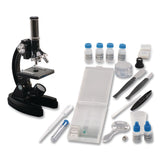 Educational Insights® GeoSafari Micropro Microcope Set, 50x, 100x, 150x, 300x 600x Magnification, Plain Stage, Mirror Illuminator, Black, 95 Pieces (EII5301) Each