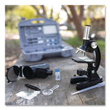 Educational Insights® GeoSafari Micropro Microcope Set, 50x, 100x, 150x, 300x 600x Magnification, Plain Stage, Mirror Illuminator, Black, 95 Pieces (EII5301) Each