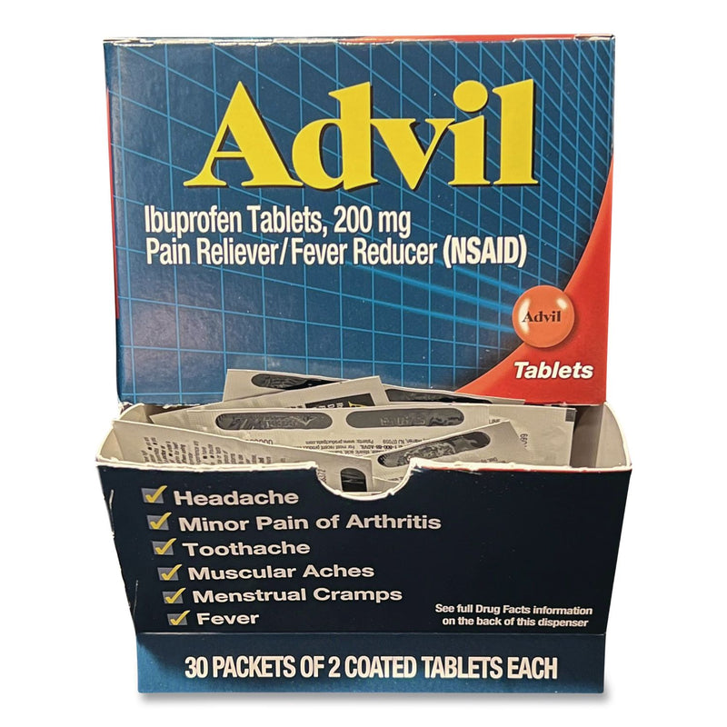 Advil® Ibuprofen Tablets Refill Packs, Two-Pack, 30/Box (LIL64008) Box of 30