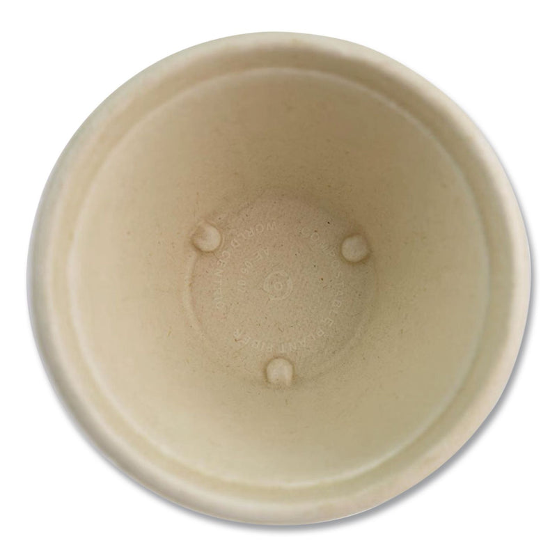 World Centric Fiber Bowls, 12 oz, 4.5" dia x 2.5" h, Natural, Paper, 500/Carton (WORBBSC12NLFP) Case of 500