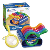 Learning Resources® Primary Science Jumbo Magnifiers with Stand, Ages 3 and Up, 4.5x, Plastic Lens, 4.5" dia, 6/Set (LRNLER2884) Each