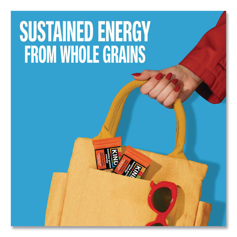 KIND Healthy Grains Energy Peanut Butter Dark Chocolate Bars, 1.4 oz Bar, 10/Box (KND67075) Box of 10