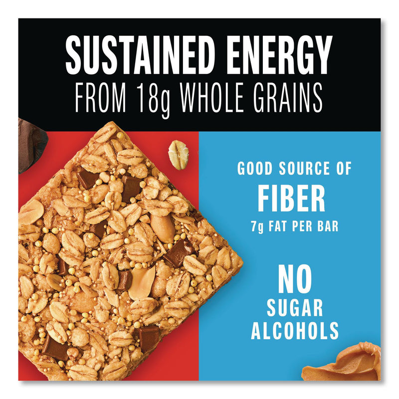 KIND Healthy Grains Energy Peanut Butter Dark Chocolate Bars, 1.4 oz Bar, 10/Box (KND67075) Box of 10