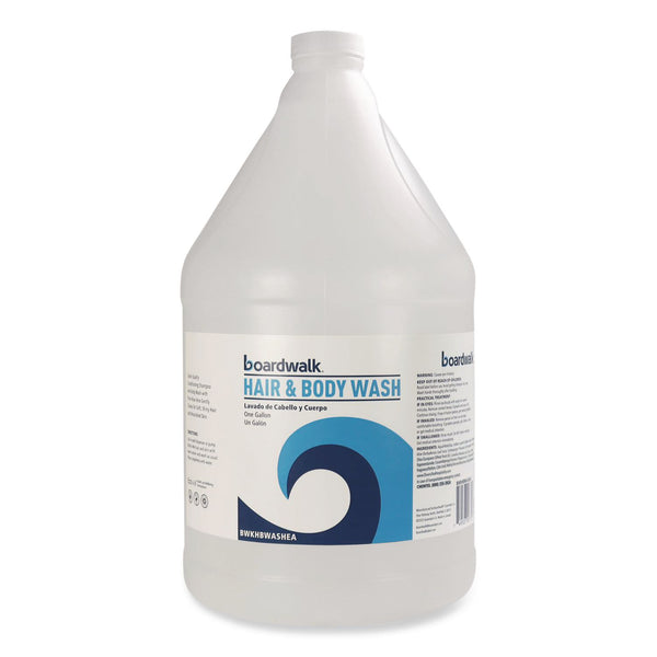 Boardwalk® Hair and Body Wash, Green Tea Lemongrass, 1 gal Bottle, 4/Carton (BWKHBWASH) Case of 4